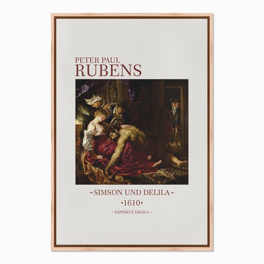 Quadro em Tela Canvas Sansão e Dalila de Peter Paul Rubens