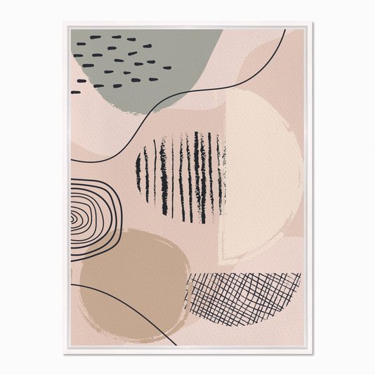 Quadro em Tela Canvas Silhueta Linhas