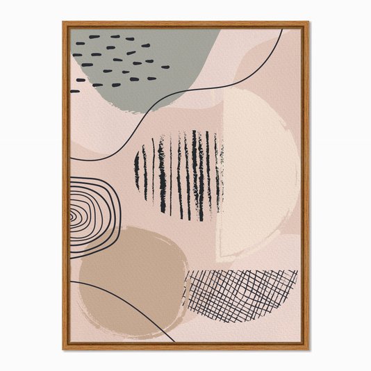 Quadro em Tela Canvas Silhueta Linhas