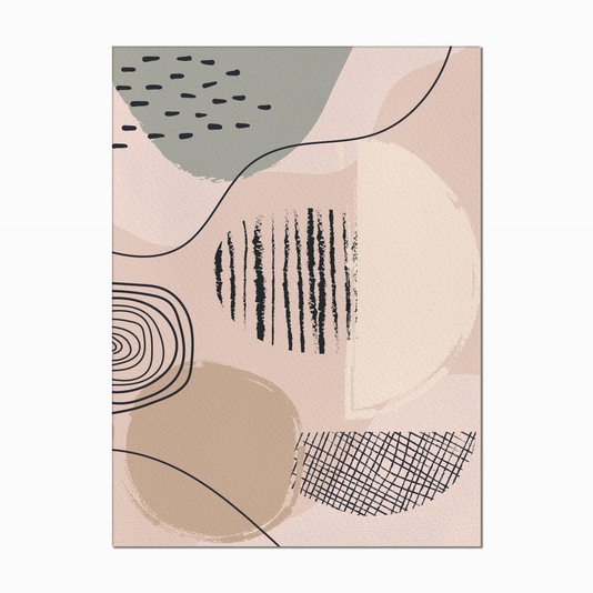 Quadro em Tela Canvas Silhueta Linhas
