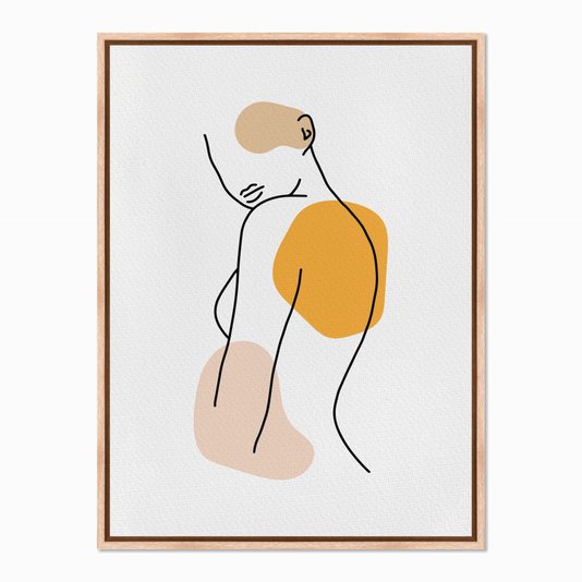 Quadro em Tela Canvas Silhueta Perfil Colorido