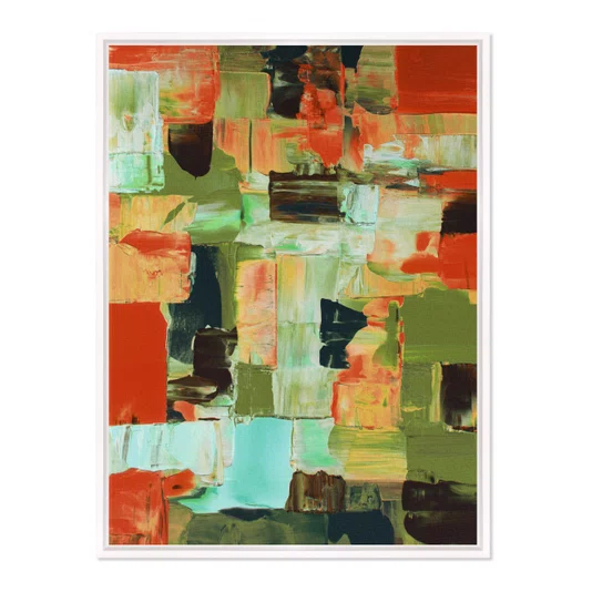 Quadro Em Tela Canvas Textura Pincelada Estilo Modern Heritage