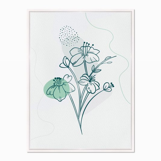 Quadro em Tela Canvas Várias Flores