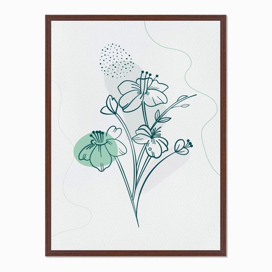 Quadro em Tela Canvas Várias Flores