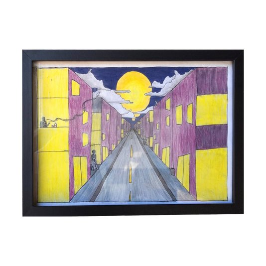Quadro Expositor Moldura Guarda Desenhos para Folhas A4 - 1,5x2,5