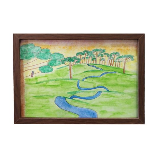 Quadro Expositor Moldura Guarda Desenhos para Folhas A4 - 1,5x2,5