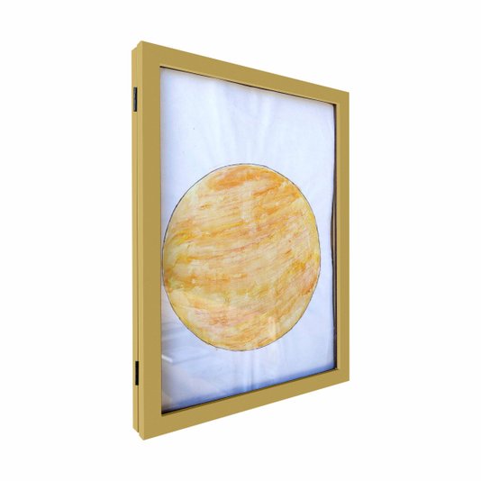 Quadro Expositor Moldura Guarda Desenhos para Folhas A4 - 1,5x2,5