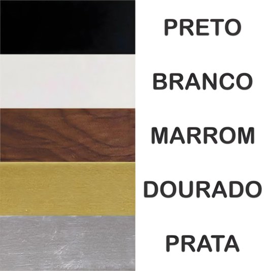 Quadro Expositor Moldura Guarda Desenhos para Folhas A4 - 1,5x4