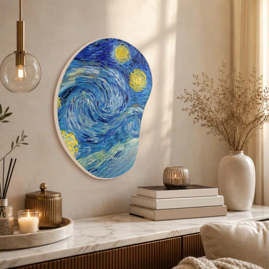 Quadro Orgânico Decorativo A Noie Estrelada de Van Gogh