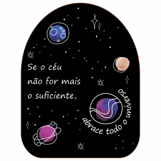 Quadro Orgânico Decorativo Abrace Todo o Universo