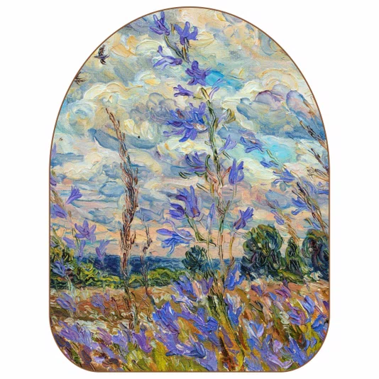 Quadro Orgânico Decorativo Campo de Lavanda