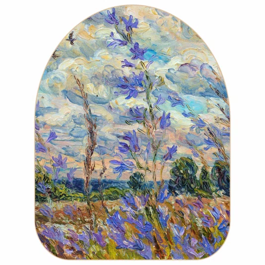 Quadro Orgânico Decorativo Campo de Lavanda