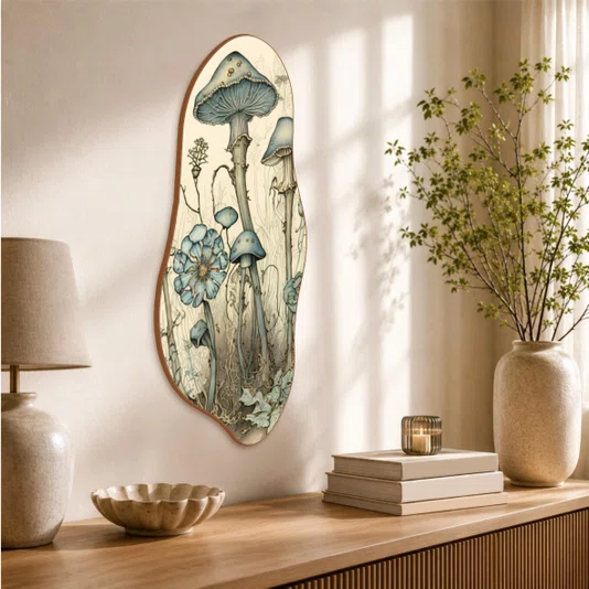 Quadro Orgânico Decorativo Cogumelos