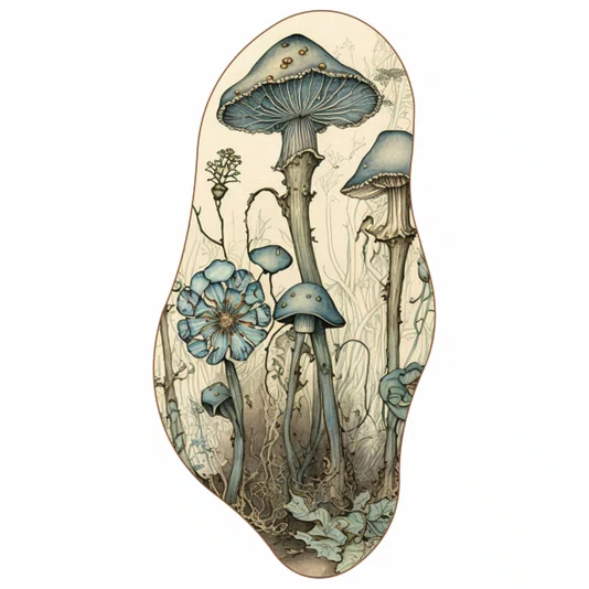 Quadro Orgânico Decorativo Cogumelos