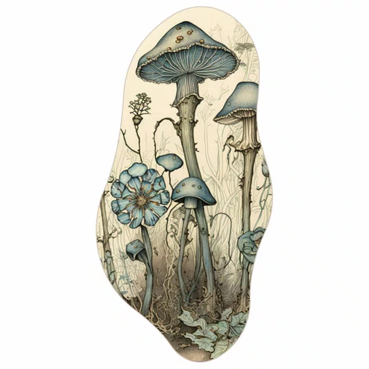 Quadro Orgânico Decorativo Cogumelos