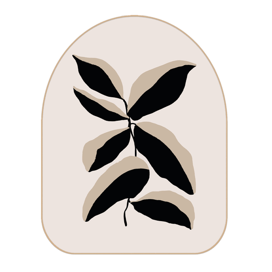 Quadro Orgânico Decorativo Folhagem Minimalista Estilo Japandi