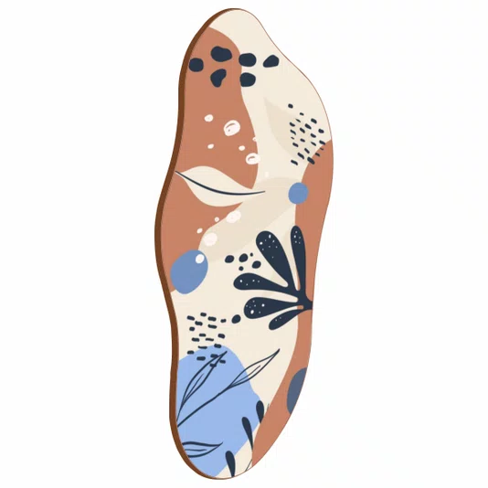 Quadro Orgânico Decorativo Ilustração Abstrata Boho