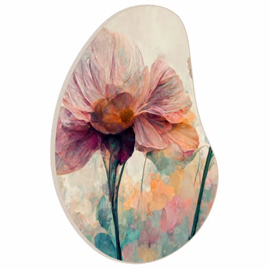 Quadro Orgânico Decorativo Pintura de Flor