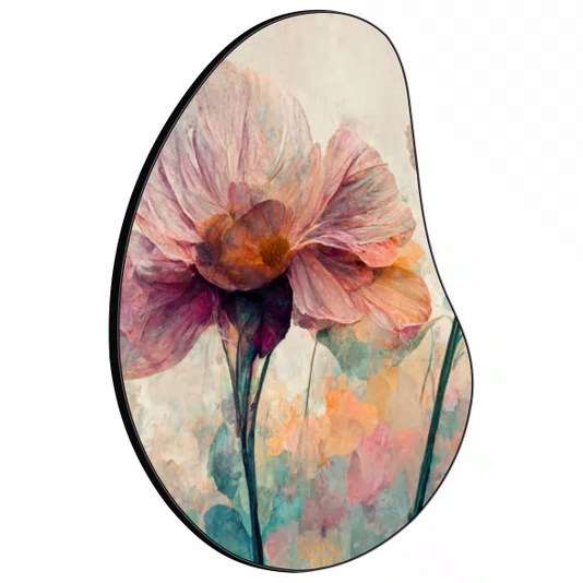 Quadro Orgânico Decorativo Pintura de Flor