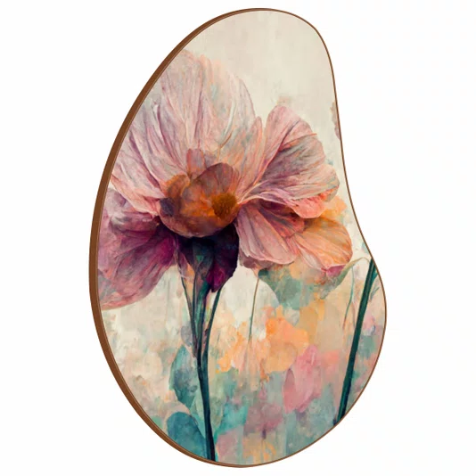 Quadro Orgânico Decorativo Pintura de Flor