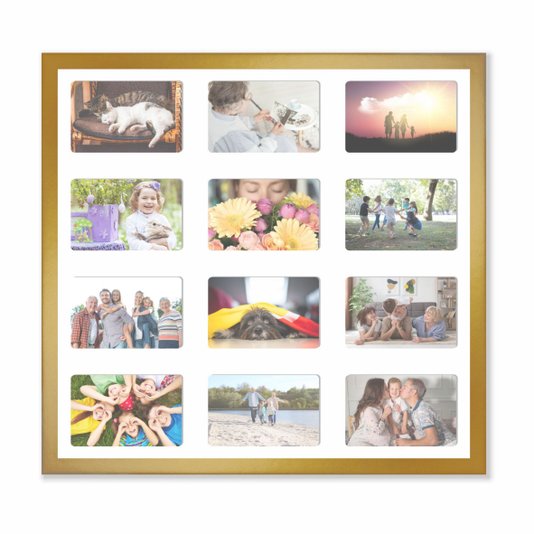 Quadro Painel de Parede para 12 fotos 10x15cm