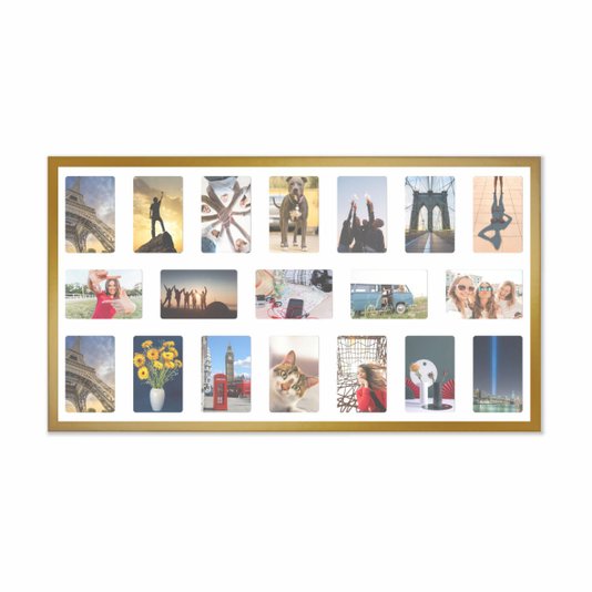 Quadro Painel de Parede para 19 fotos 10x15cm