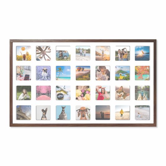 Quadro Painel de Parede para 28 fotos 10x10cm