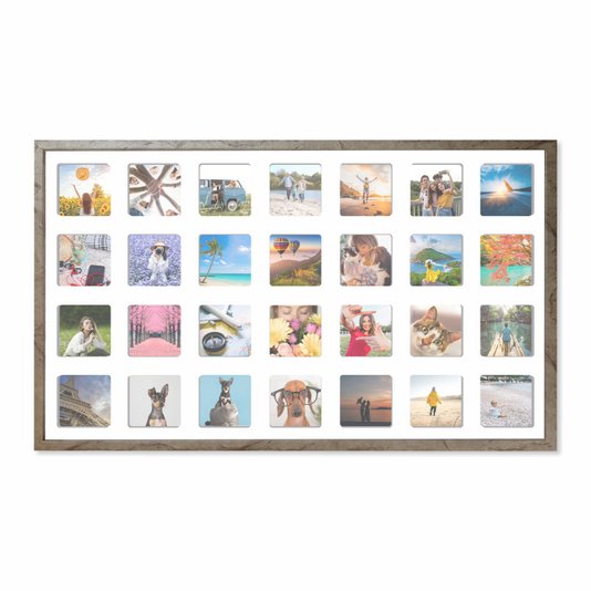 Quadro Painel de Parede para 28 fotos 10x10cm