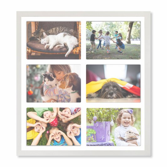 Quadro Painel de Parede para 6 Fotos Certificados Diplomas A4 e Alvará de Funcionamento