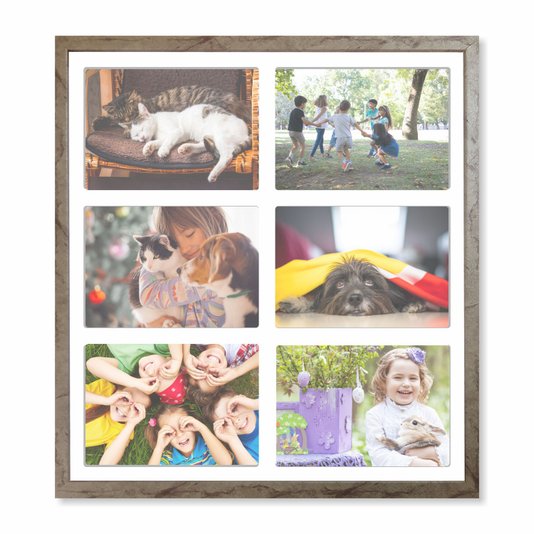 Quadro Painel de Parede para 6 Fotos Certificados Diplomas A4 e Alvará de Funcionamento