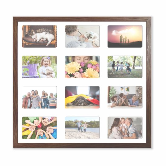 Quadro Painel de Parede para 12 fotos 10x15cm