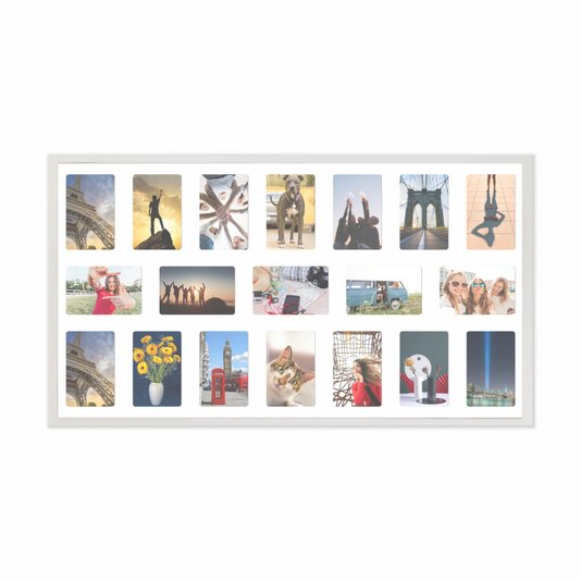 Quadro Painel de Parede para 19 fotos 10x15cm