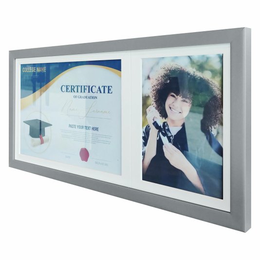 Quadro Painel para Fotos de Formatura Certificado e Diploma com Acetato