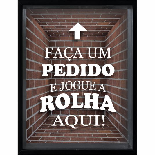 Quadro Porta Rolhas Faça um Pedido e Jogue a Rolha Aqui!