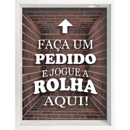 Quadro Porta Rolhas Faça um Pedido e Jogue a Rolha Aqui!