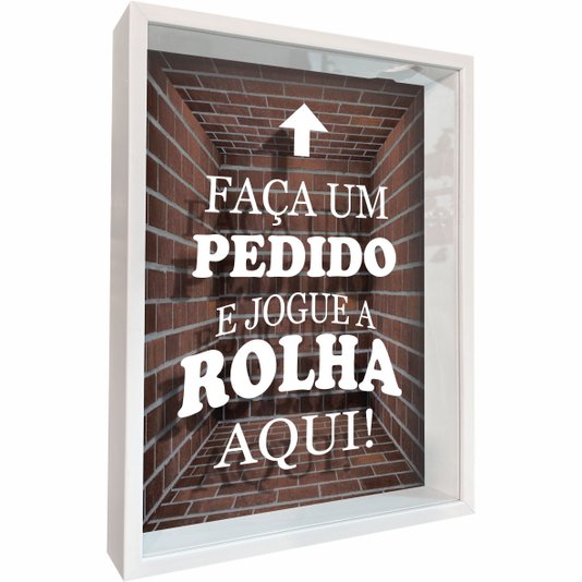 Quadro Porta Rolhas Faça um Pedido e Jogue a Rolha Aqui!