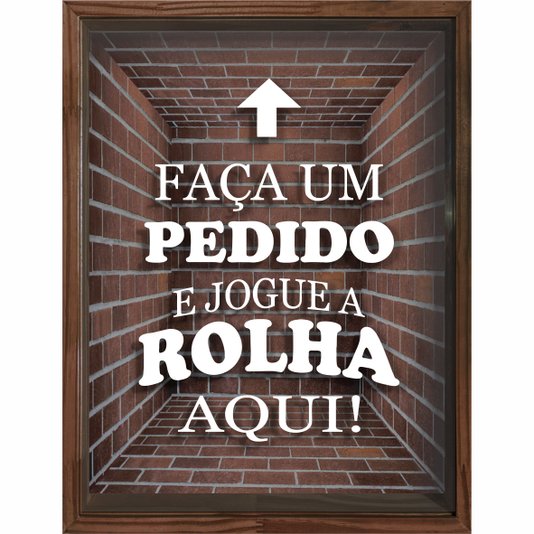 Quadro Porta Rolhas Faça um Pedido e Jogue a Rolha Aqui!