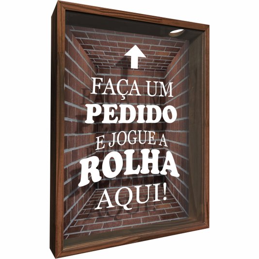 Quadro Porta Rolhas Faça um Pedido e Jogue a Rolha Aqui!