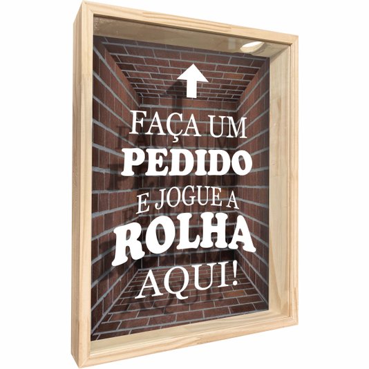 Quadro Porta Rolhas Faça um Pedido e Jogue a Rolha Aqui!