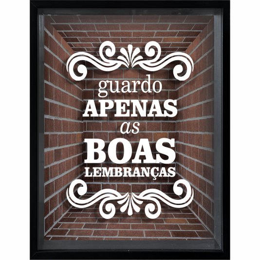 Quadro Porta Rolhas Guardo Apenas as Boas Lembranças