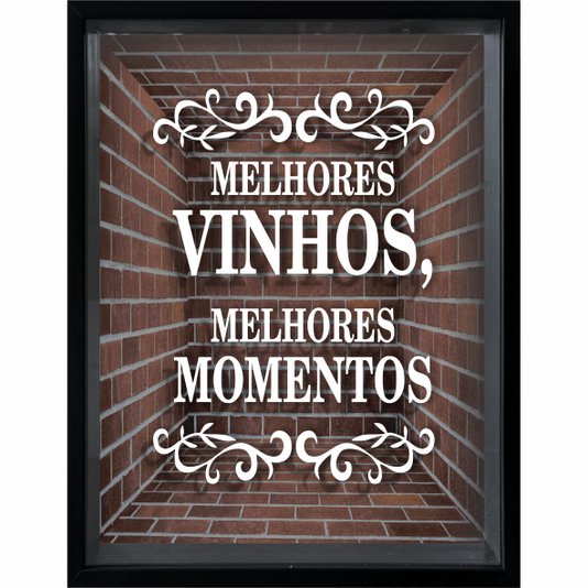 Quadro Porta Rolhas Melhores Vinhos, Melhores Momentos