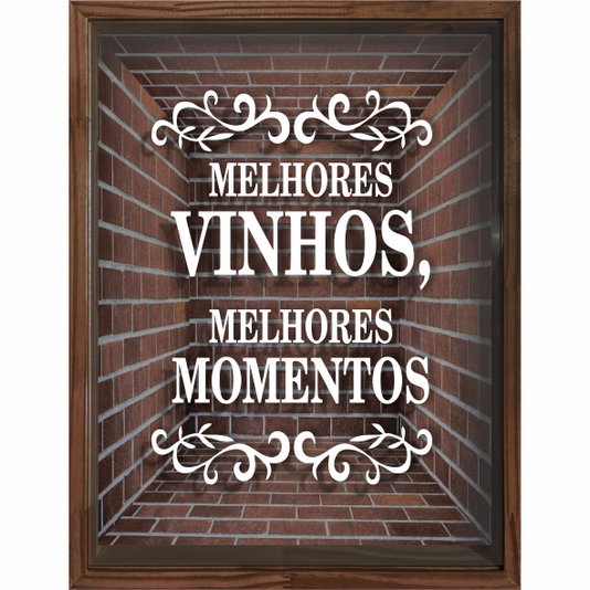 Quadro Porta Rolhas Melhores Vinhos, Melhores Momentos