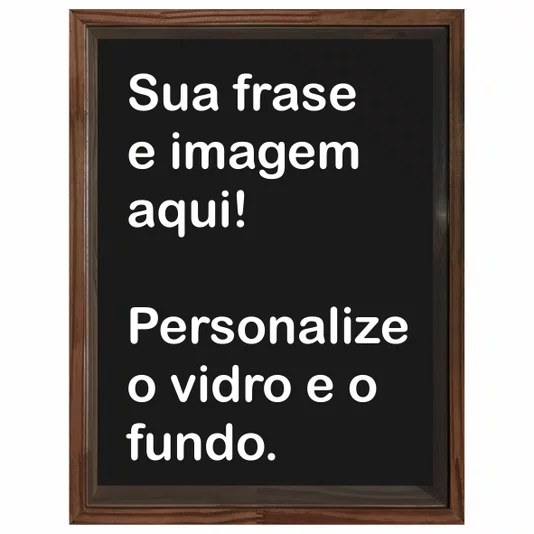 Quadro Porta Rolhas ou Tampinhas Personalizado Com Moldura em Madeira Pinus - 1,5x4,5
