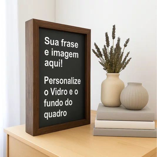 Quadro Porta Rolhas ou Tampinhas Personalizado Com Moldura em Madeira Pinus - 1,5x4,5