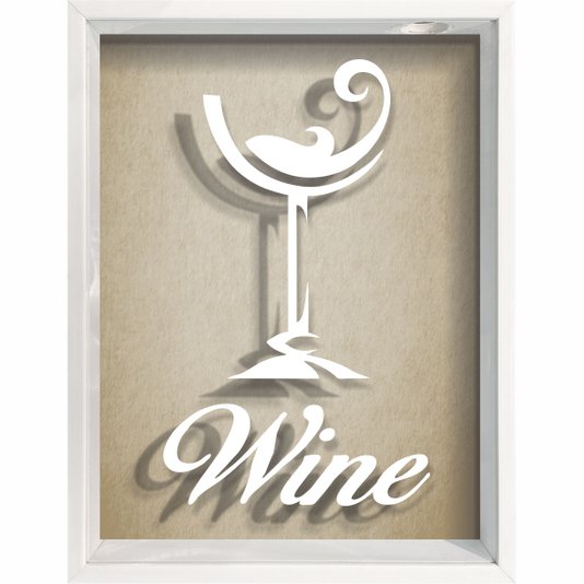Quadro Porta Rolhas Wine