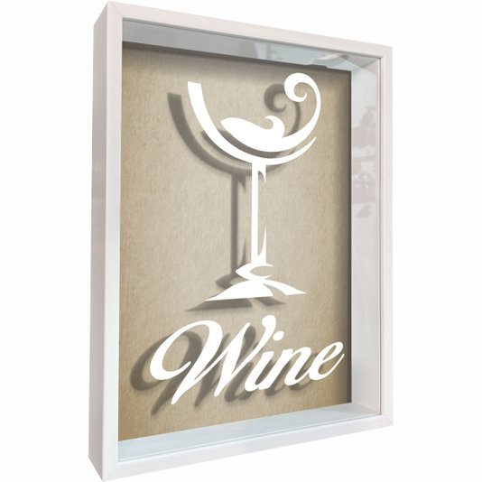Quadro Porta Rolhas Wine
