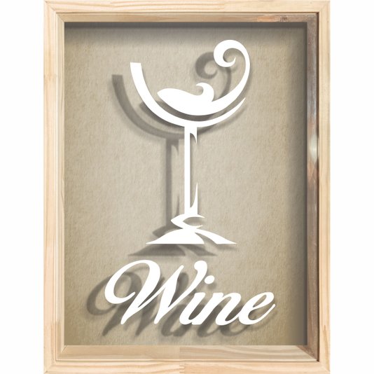 Quadro Porta Rolhas Wine