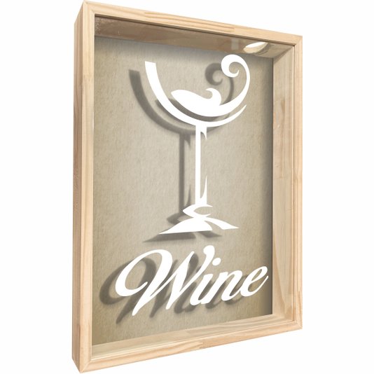 Quadro Porta Rolhas Wine