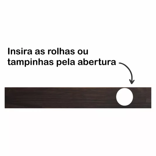 Quadro Porta Tampinhas A Vida é Bela, a Gente que Complica Ela