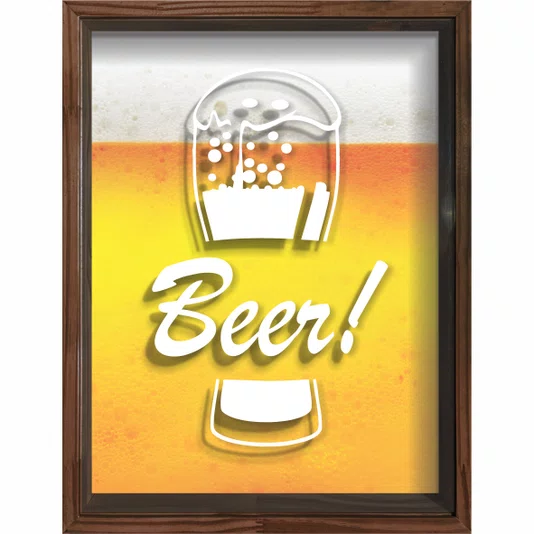 Quadro Porta Tampinhas Beer!